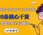 莫问江湖生态圈·核心干货第2期,20条核心干货,每一条都能让你直接赚钱-第一资源库
