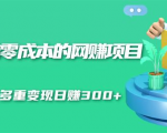 无门槛零成本的网赚项目，整合微信群多重变现日赚300+-第一资源库