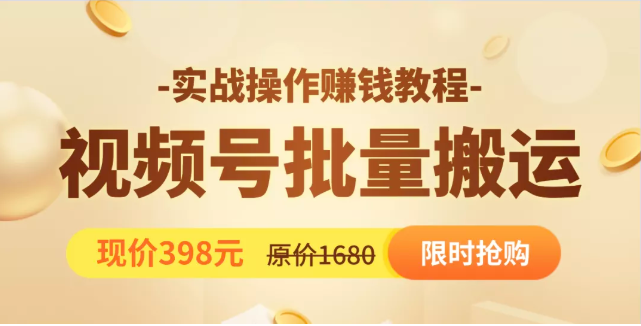 视频号批量运营实战教程,让你一天创作100个高质量视频,日引5W+流量-第一资源库
