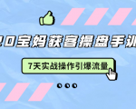 2020宝妈获客操盘手训练营：7天实战操作引爆 母婴、都市、购物宝妈流量-第一资源库