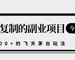 揭秘人人可复制的副业项目，能够实现日入10000+的撸飞天茅台玩法-第一资源库