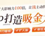 IP打造吸金术：0基础0资源，也能扩大影响力100倍，让钱主动找你！-第一资源库