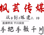 枫芸传媒11月千川最新玩法,手把手教你搭建1:10的计划-第一资源库