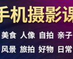 手机摄影一次学透，教程内容包括：美食、人像、自拍、风景、好物等-第一资源库