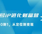 视频号iP进化财富营，从0到1，从定位到变现赚钱（价值1577元）-第一资源库
