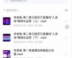 申老板直播带货运营，销百万直播间“人货场”精细化运营-第一资源库