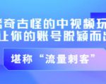 不讲李·稀奇古怪的冷门中视频冷门玩法，让你的账号脱颖而出，成为流量刺客！（图文+视频）-第一资源库