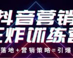 抖音营销王炸训练营，实操落地+营销策略=引爆流量（价值8960元）-第一资源库