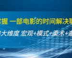 谈话掌握一部电影的时间解决聊天问题：谈话四大维度:宏观+模式+柔术+邀约-第一资源库