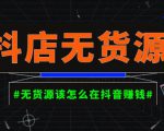 启哥抖店无货源店群陪跑计划，一个人在家就能做的副业，月入10000+-第一资源库