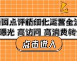 美团点评精细化运营全流程:高曝光高访问高消费转化-第一资源库