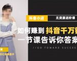 梨子会·抖店无货源进阶冲刺课，如何赚到抖音千万销售，这套课程会告诉你答案-第一资源库