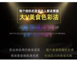 大V美食色彩法（相机拍美食+透亮美食灯光+电脑剪映调色），教你用相机拍出高级感的美食画面-第一资源库