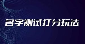 最新抖音爆火的名字测试打分无人直播项目，轻松日赚几百+【打分脚本+详细教程】-第一资源库