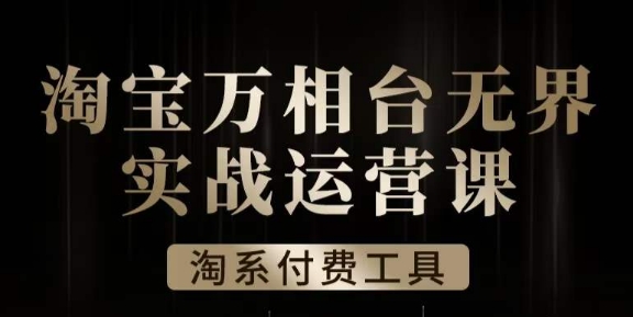 沧海·淘系万相台无界实战运营课,万相台无界实操全案例解析-第一资源库