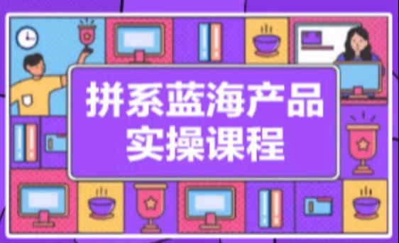拼系冷门蓝海产品实操课程,从注册店铺到选品上架到流量维护环环相扣-第一资源库