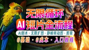 AI剪辑无限循环画面:新手轻松月入上万的秘技【揭秘】-第一资源库