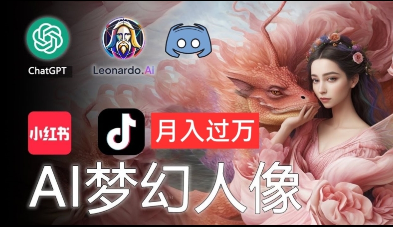 AI摄影梦幻人像：零基础也能月入过万的秘密【揭秘】-第一资源库