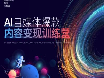 AI自媒体爆款内容变现训练营，20%底层逻辑，60%实操方法，20%案例拆解(即学即用)-第一资源库