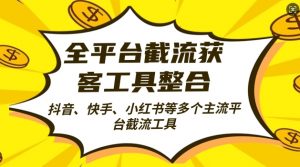 全平台截流获客工县整合全自动引流，日引2000+精准客户【揭秘】-第一资源库