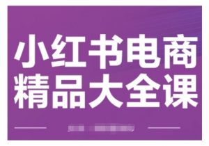 小红书电商精品大全课,快速掌握小红书运营技巧,实现精准引流与爆单目标,轻松玩转小红书电商(更新2月)-第一资源库