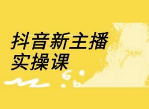 抖音新主播实操课，直播间流量运营线上实操课(18节)-第一资源库