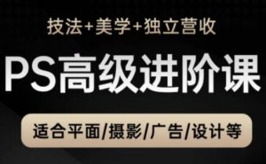 PS高级后期进阶课（技法+美学+独立营收），适合平面摄影广告设计等-第一资源库