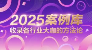 2025案例库，收录各行业大咖的方法论-第一资源库