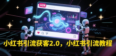 小红书引流获客2.0,小红书引流教程-第一资源库