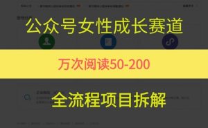 公众号女性赛道，最近爆火系列，条条作品阅读量10w+-第一资源库