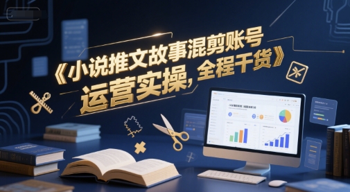 小说推文故事混剪账号运营实操，全程干货-第一资源库