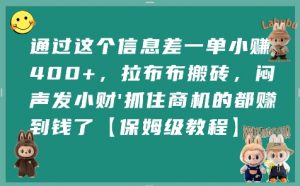 通过这个信息差一单小挣4张+,拉布布搬砖,闷声发小财抓住商机的都挣到钱了【保姆级教程】-第一资源库