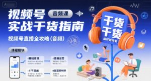 视频号实战干货指南，视频号直播全攻略（音频）-第一资源库