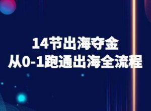 14节出海夺金从0-1跑通出海全流程-跨境电商教程-第一资源库
