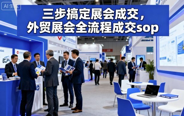 三步搞定展会成交，外贸展会全流程成交sop-第一资源库