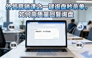 外贸营销课之一键询盘秒杀单，如何高质量回复询盘-第一资源库