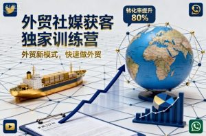 外贸社媒获客独家训练营，外贸新模式，快速做外贸-第一资源库