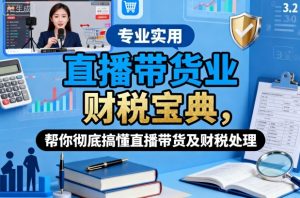 直播带货业财税宝典，帮你彻底搞懂直播带货及财税处理-第一资源库