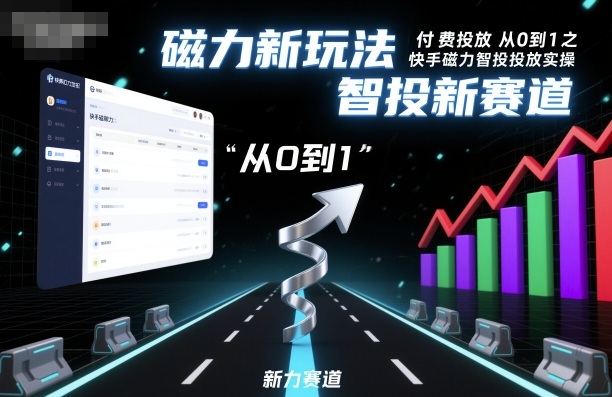 ⁤‍⁤⁢​⁤‬⁤‌​⁢⁣‍‬⁤⁣‬​​⁤‬⁣‬⁤‬‍‍​⁢​‬⁡⁢⁣⁢​‍​⁤‬‬‌⁣付费投放从0到1之快手磁力智投投放实操，磁力新玩法，智投新赛道-第一资源库