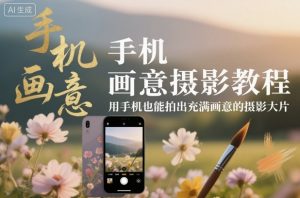 手机画意摄影教程,用手机也能拍出充满画意的摄影大片-第一资源库