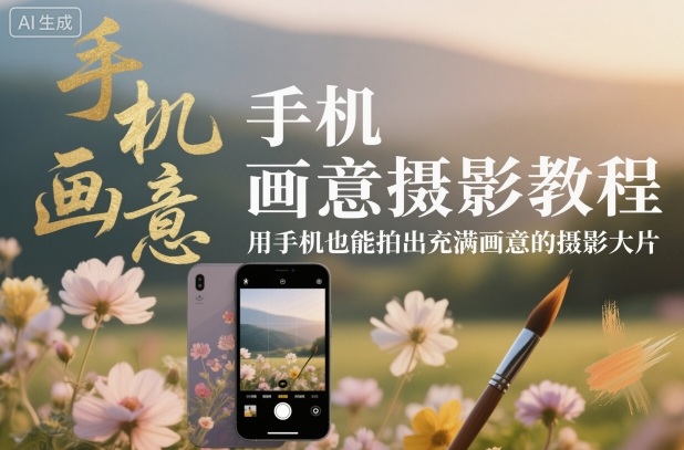 手机画意摄影教程,用手机也能拍出充满画意的摄影大片-第一资源库