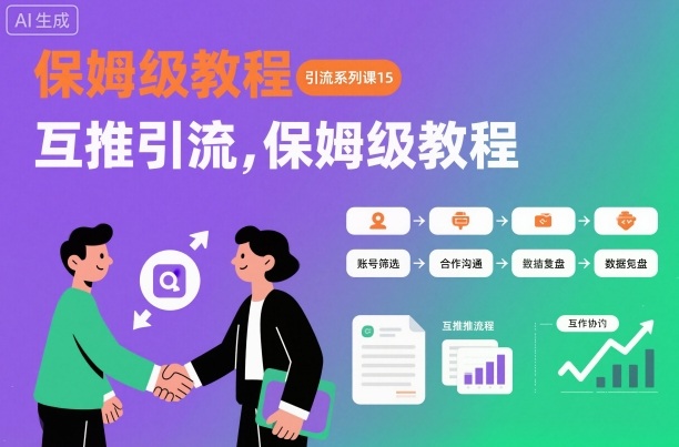 引流系列课15：互推引流，保姆级教程【文档】-第一资源库