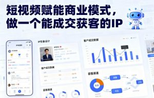 短视频赋能商业模式，做一个能成交获客的IP（更新）-第一资源库