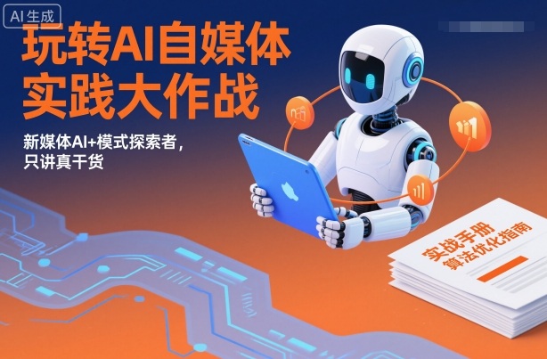 玩转AI自媒体实践大作战，新媒体AI+模式探索者，只讲真干货-第一资源库