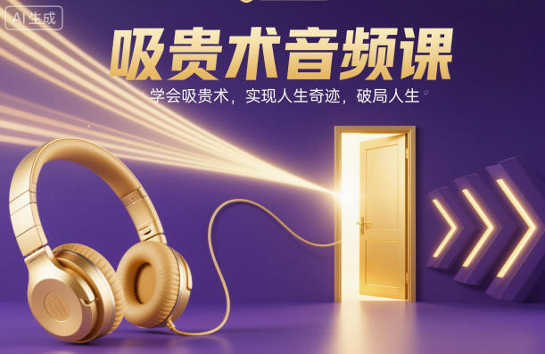 吸贵术音频课，学会吸贵术，实现人生奇迹，破局人生-第一资源库