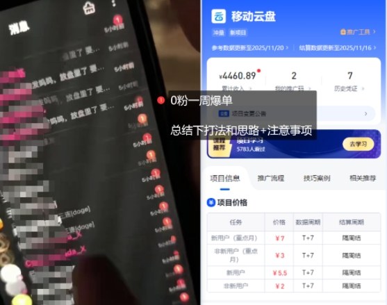 移动云盘项目，我们自己实操爆单一周4000与经验总结-第一资源库