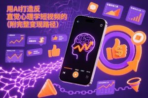 用AI打造“反直觉”心理学短视频的流量密码（附完整变现路径）-第一资源库