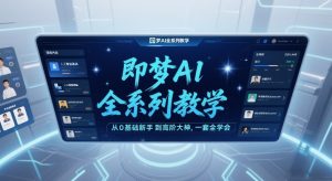 即梦AI全系列教学，从0基础新手到高阶大神，一套全学会-第一资源库